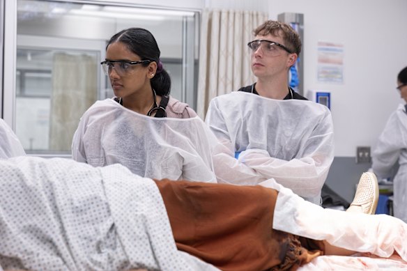 Shabana Azeez and Gerran Howell on The Pitt.