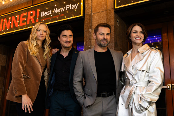 The Australian cast of <i>2:22 A Ghost Story</i>:  Gemma Ward, Remy Hii, Daniel MacPherson and Ruby Rose 