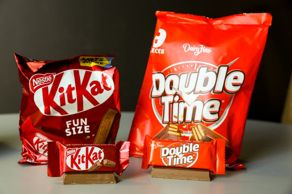 KitKat versus Double Time.