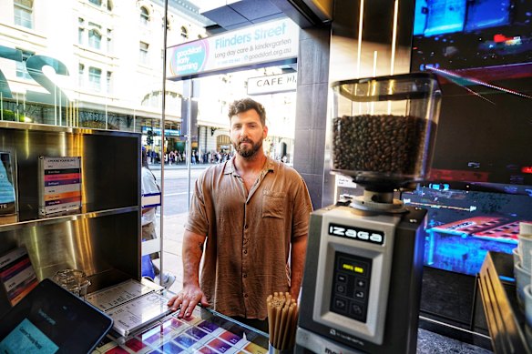 Kirk Pearson, a barista at Zero Coffee on Flinders St, said bystanders scrambled to help the injured woman. 