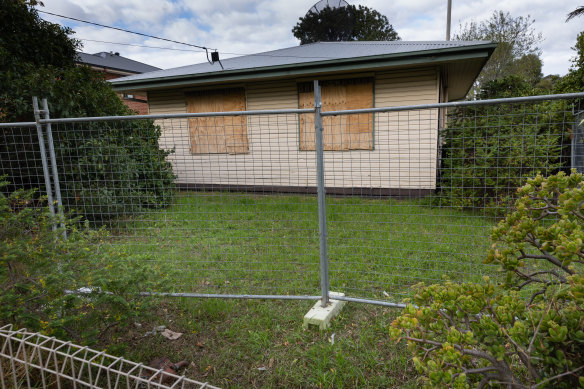 One of nine vacant state-owned  empty homes The Age observed in Braybrook.