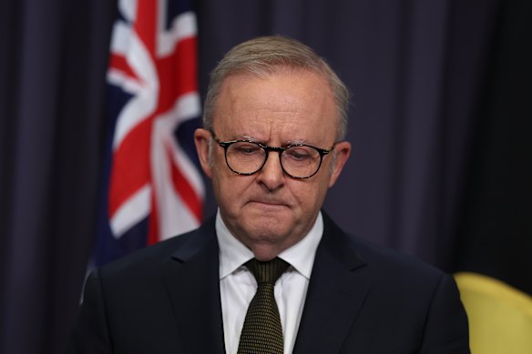 Prime Minister Anthony Albanese speaks about the terrorist attack at Bondi Beach.