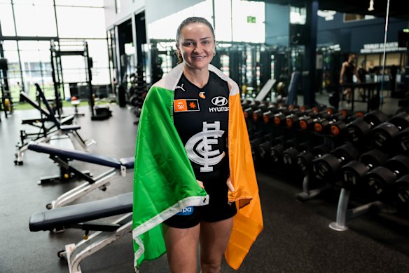 Erone Fitzpatrick is one of 46 Irish players in the AFLW.