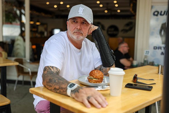 Bullwinkel voter Jason Boston at Old Mates Cafe in Kalamunda on Monday.