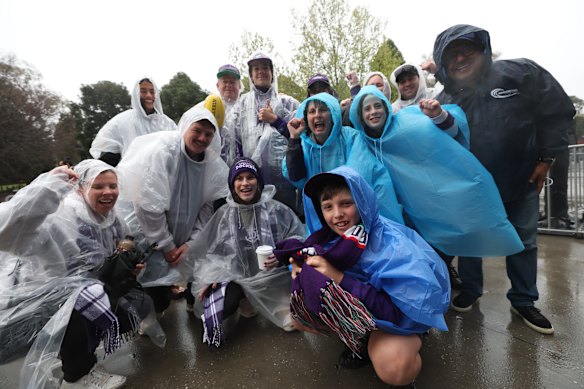 Fans arrive for the 2026 AFL Grand Final.