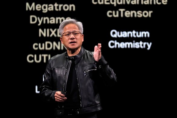 Nvidia chief executive Jensen Huang has watched the company’s annual revenue soar from $US27 billion to $US130 billion in just two years as AI leaders like Microsoft, Alphabet and Meta Platforms invest heavily in AI. But someone will need to make the investment pay.
