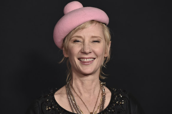 Anne Heche, pictured last year, is said to be lucky to be alive after the crash.