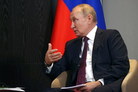 Rusya Devlet Başkanı Vladimir Putin, 16 Eylül 2022 Cuma günü Semerkant, Özbekistan'da.