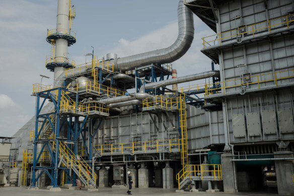 A refinery run by the state oil company, SOCAR, in Baku, the capital of Azerbaijan, which will host the annual COP29 global climate summit in November.