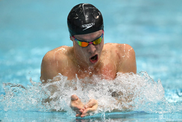 Zac Stubblety-Cook won his 200m breaststroke final on Saturday night. 