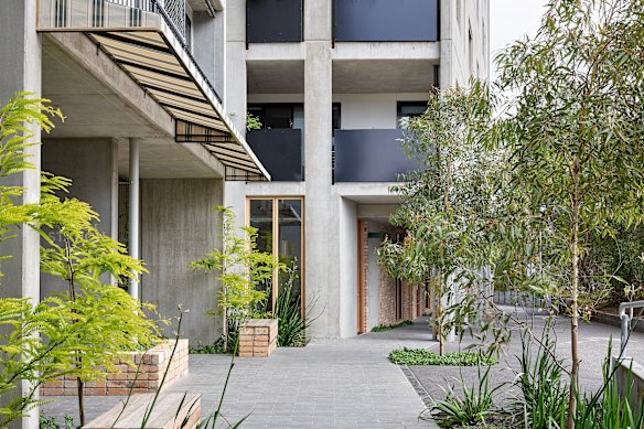 One of the Nightingale apartment blocks in Brunswick.
