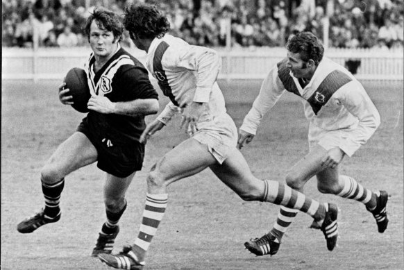 John Elford on the attack against St George in 1972.