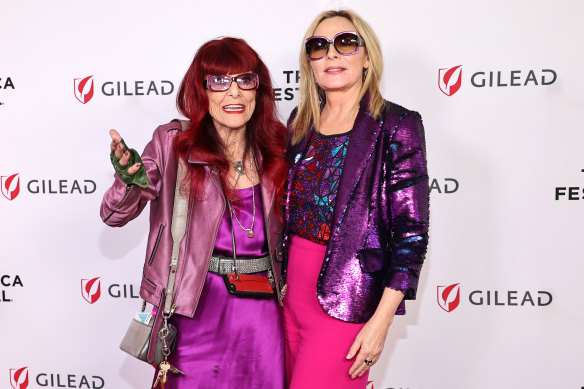 Costume designer Patricia Field (left) and Kim Cattrall have been close since they worked on Sex and the City together. 