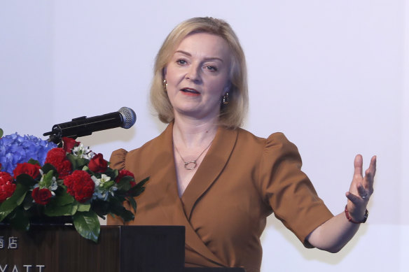 Former British prime minister Liz Truss.