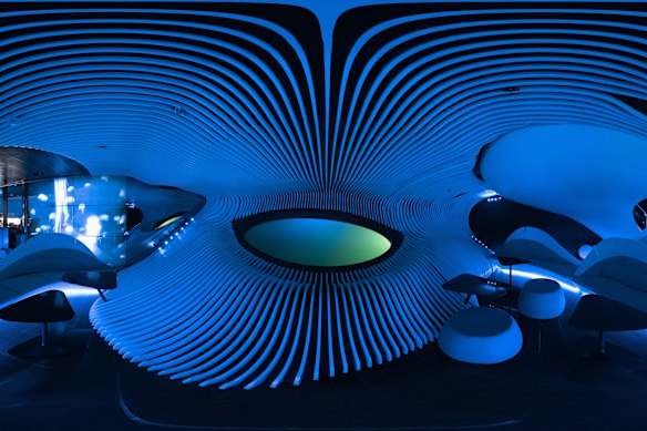 The Blue Eye Lounge, well below sea level.