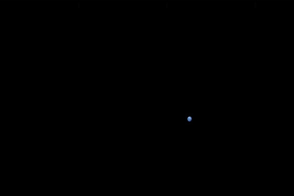 Earth, pictured from the Orion spacecraft.