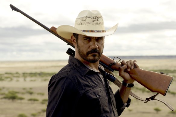 Aaron Pederson as Detective Jay Swan in the 2013 film Mystery Road.