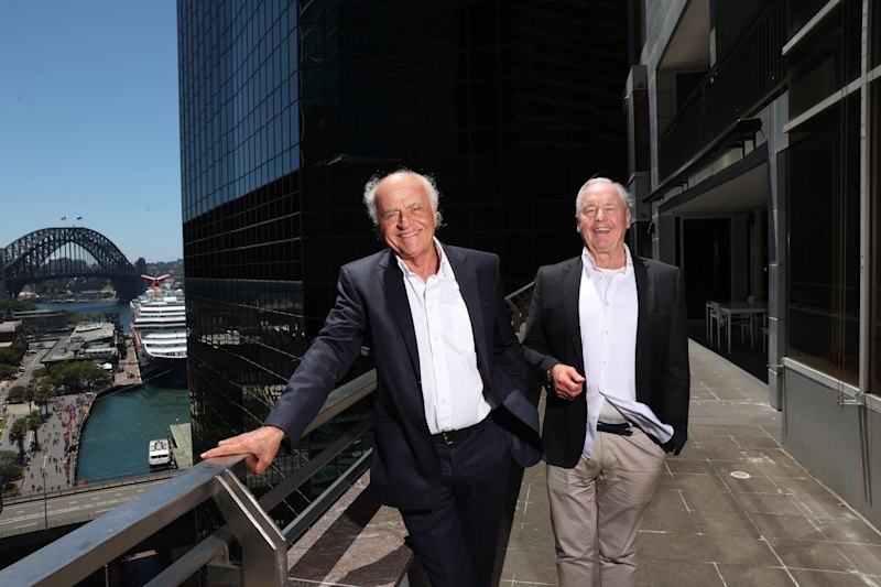 Developer Andrew Richardson with architect Greg Crone.