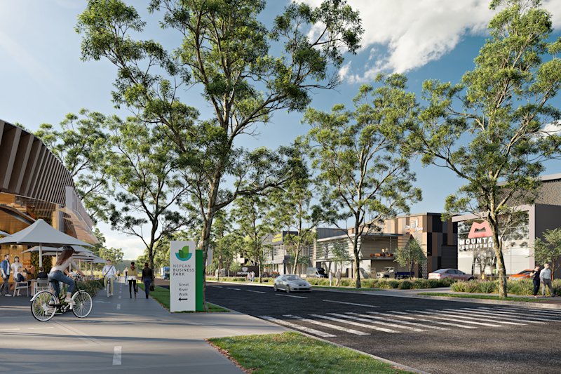 The $2 billion Nepean Business Park will occupy a 49-hectare former quarry site adjacent to the Sydney International Regatta Centre.