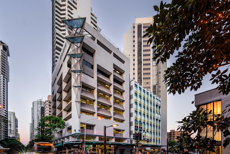 The office tower at 63 George Street in Brisbane.