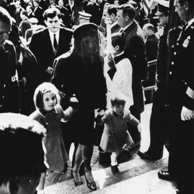 Jackie Kennedy wore Givenchy to attend the funeral of her  husband John. F .Kennedy.
