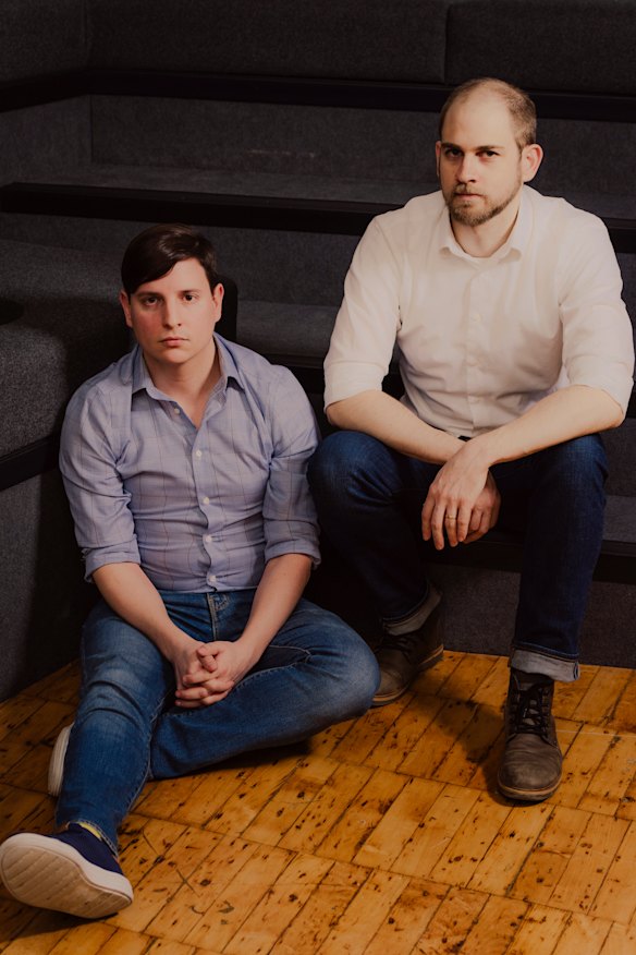 Santiago Andrigo, left, and Andrew Gully, two of Jigsaw's researchers.