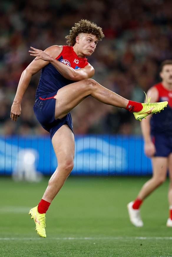 Melbourne’s debutant Koltyn Tholstrup.