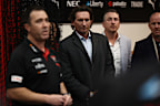 James Hird in the Essendon sheds while Brad Scott was coach. 