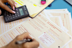 Tax return generic. Taxation, ATO, finance, accounting, EOFY.