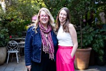 Tamara Somers, Xero’s general manager, sustainability and impact (left) and Jessica Richmond, Sumday CEO. 