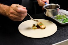 Fine dining at Pearl Morissette.