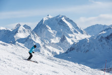 Les Trois Vallées in the Savoie region of France has almost 600 kilometres of skiable terrain.
