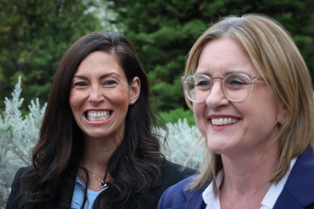 Luba Grigorovitch (left) apologised over the character references. Pictured with Allan (right).