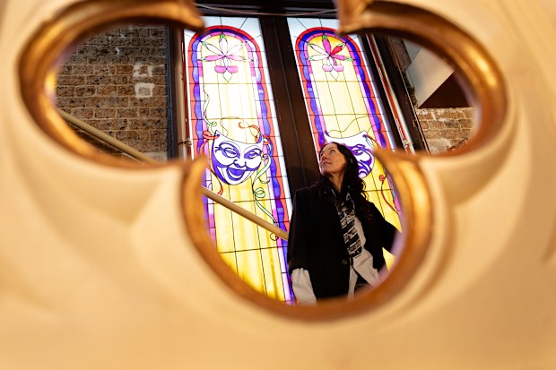 ID p6090w Kat Dopper at new performance space UNHOLY PLAYHOUSE, which is about to open in a 150 year old deconsecrated church on Kent Street, Sydney. 24 June 2026 Photo: Janie Barrett