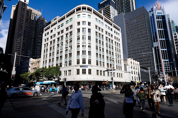 Woolworths Building on the corner of Pitt and George Street in Sydney