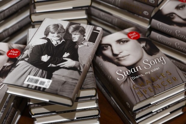 Copies of “Swan Song: Diana, My Sister” By Charles Spencer are displayed at Waterstones Piccadilly on September 22, 2026 in London, England.