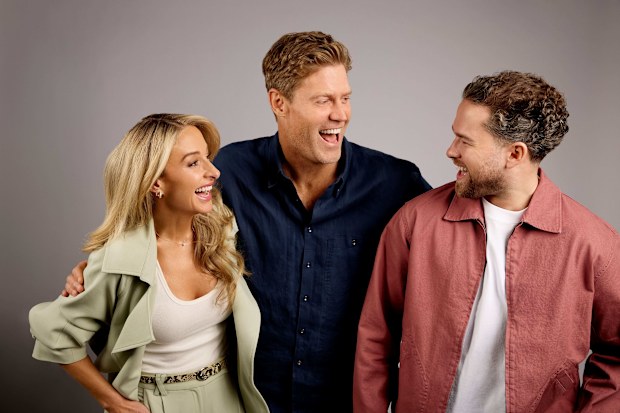 Dr Chris Brown, Amy Gerard and Jack Charles, new KIIS Breakfast Sydney hosts