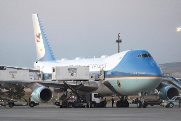 Donald Trump boarded Air Force One, then immediately walked into this catering truck for a secret exit.