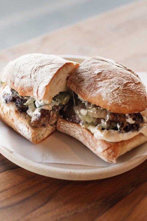 There are plenty of sandwiches available. 
