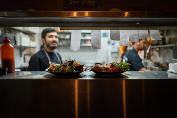 The Birmy’s sous chef Susil Pokhrel takes great pride in his parmas.