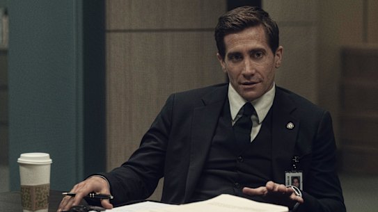Jake Gyllenhaal as Rusty Sabich in the TV series Presumed Innocent.