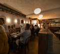 The cosy dining room at Bar Heather.