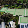 The $8 million netball courts no one has been allowed to use
