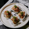 Japanese snacks at Moonlight in Byron Bay.