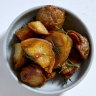 Wood-oven roasted potatoes.