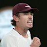 Alex de Minaur is into his second straight Australian Open quarter-final.