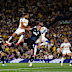Dominic Calvert-Lewin of Leeds United scores his team’s second goal.
