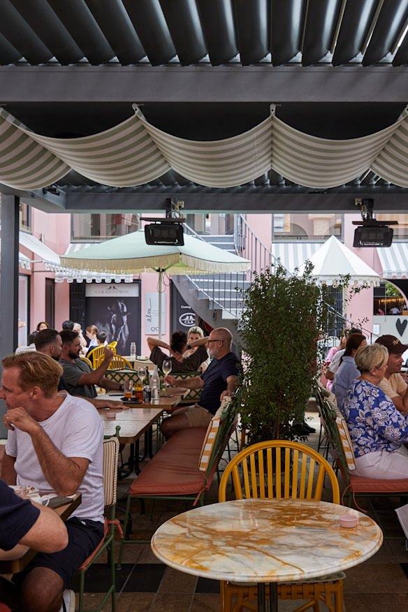 The courtyard. 