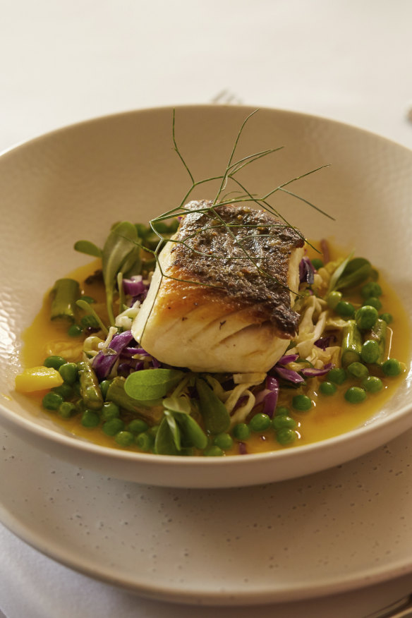 Elegant dish made from the freshest and highest quality ingredients at Eschalot restaurant, Berrima. 