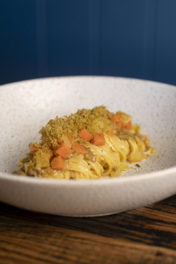 Tagliolini veal bolognese.